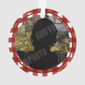 Eerste Kerstmis als Big Sister Red Truck Foto Ornament (achterkant)