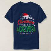 Eerste Kerstmis als chauffeur T-shirt (Design voorkant)
