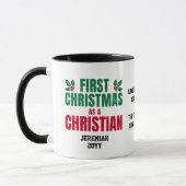 EERSTE KERSTMIS ALS CHRISTEN Nieuwe Gelovige Mok (Links)