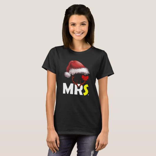 Eerste Kerstmis als de heer en het T-shirt van mev (Voorkant volledig)