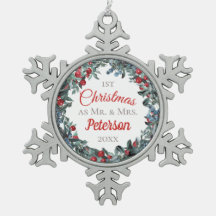 Eerste Kerstmis als de heer en mevrouw Berries Wre