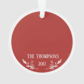 Eerste Kerstmis als de heer en mevrouw Ornament (achterkant)