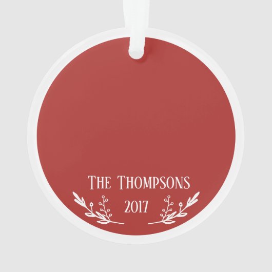  Eerste Kerstmis als de heer en mevrouw Ornament (achterkant)