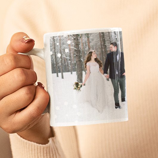 Eerste Kerstmis als de heer en mevrouw pasgetrouwd Koffiemok