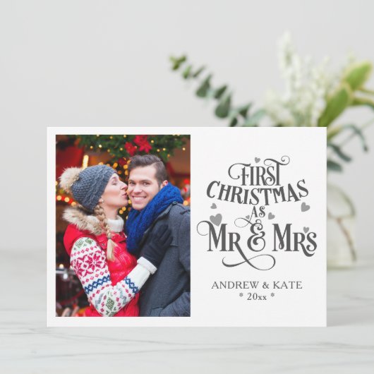 Eerste Kerstmis als de heer en mevrouw persoonlijk (Staand voorkant)