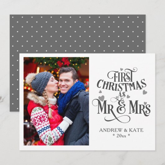 Eerste Kerstmis als de heer en mevrouw persoonlijk (Voorkant / Achterkant)