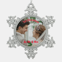 Eerste Kerstmis als de heer & mevrouw Foto