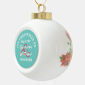 Eerste Kerstmis als de heer & Mr. Keramische Bal Ornament (Rechts)