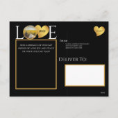 Eerste Kerstmis als de heer Pas getrouwd Holiday K Feestdagenkaart (Achterkant)