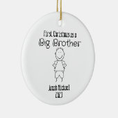 "Eerste Kerstmis als een Big Brother" Ornament (Rechts)