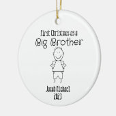 "Eerste Kerstmis als een Big Brother" Ornament (Links)