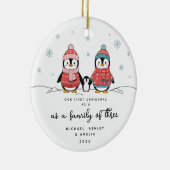 Eerste Kerstmis als een familie van drie Ornament (Rechts)
