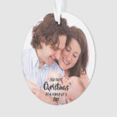 Eerste Kerstmis als familie van 3 Ornament (voorkant)