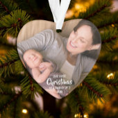 Eerste Kerstmis als familie van 3 Ornament