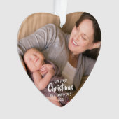 Eerste Kerstmis als familie van 3 Ornament (voorkant)