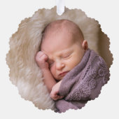 Eerste Kerstmis als familie van 3 Ornament Kaart (Achterkant)