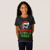 Eerste Kerstmis als Gigi Pet Santa Gender onthult T-shirt (Voorkant volledig)