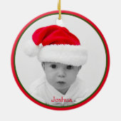 Eerste Kerstmis als Grammy en Grampy Foto Keramisch Ornament (Achterkant)