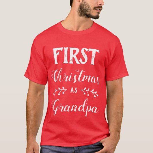 Eerste Kerstmis als Granda family matching T-shirt (Voorkant)
