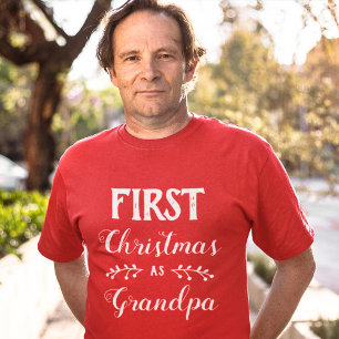 Eerste Kerstmis als Granda family matching T-shirt