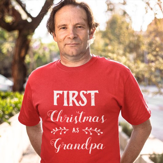 Eerste Kerstmis als Granda family matching T-shirt
