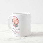 Eerste Kerstmis als Grandma Foto Koffiemok (Voorkant links)