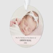 Eerste Kerstmis als grootouders 2 foto's Ornament (voorkant)