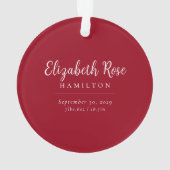 Eerste Kerstmis als grootouders Baby Foto Orname Ornament (achterkant)