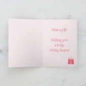 Eerste Kerstmis als grootouders - Cute Flamingo Kaart (Binnen)