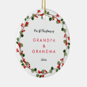Eerste Kerstmis als grootouders | Foto Baby Keramisch Ornament (Rechts)