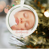 Eerste Kerstmis als grootouders Fotoscript Ornament