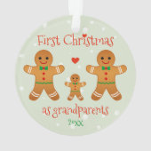 Eerste Kerstmis als grootouders - Gingerbrood Mann Ornament (achterkant)