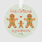 Eerste Kerstmis als grootouders - Gingerbrood Mann Ornament (voorkant)