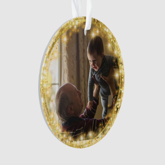 Eerste Kerstmis als grootouders Golden Circle Orn Ornament (voorkant)