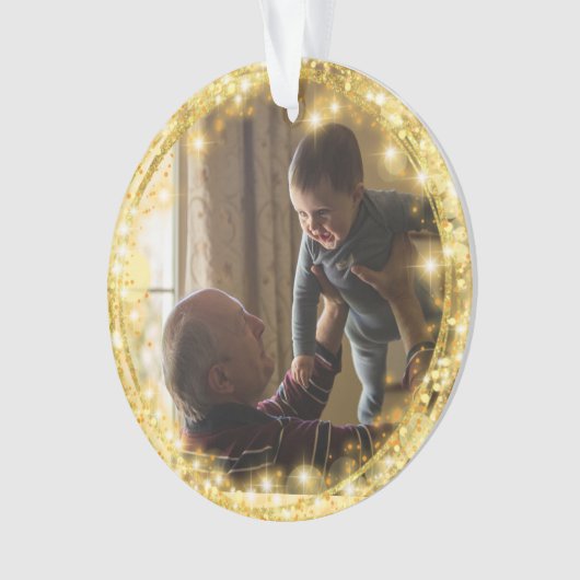 Eerste Kerstmis als grootouders Golden Circle Orn Ornament (voorkant)