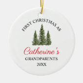 Eerste Kerstmis als grootouders Keramisch Ornament (Voorkant)