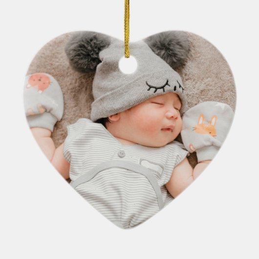 Eerste Kerstmis als grootouders Keramisch Ornament (Achterkant)