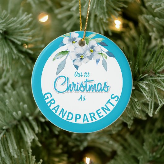 Eerste Kerstmis als grootouders Keramisch Ornament (Boom)