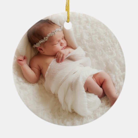 Eerste Kerstmis als grootouders Pset Rustic Foto Keramisch Ornament (Achterkant)