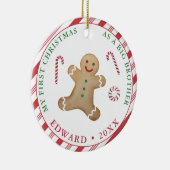 Eerste Kerstmis als grote broer Keramisch Ornament (Rechts)