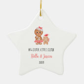 Eerste Kerstmis als Grote Zus Schattige Ornament (Voorkant)