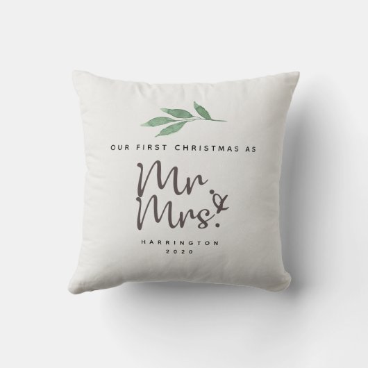 Eerste kerstmis als heer en mevrouw kussen (Achterkant)