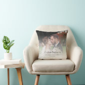Eerste Kerstmis als huwelijksfoto aangepast Kussen (Stoel)