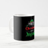 Eerste Kerstmis als mam Kerstmis Koffiemok (Voorkant links)