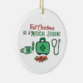 Eerste Kerstmis als medisch student Ornament Medi (Rechts)