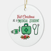 Eerste Kerstmis als medisch student Ornament Medi (Links)