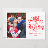 Eerste Kerstmis Als Meneer En Mevrouw Persoonlijke (Voorkant)