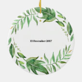 Eerste Kerstmis als Moeder-sieraad Keramisch Ornament (Achterkant)