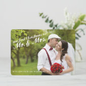 Eerste Kerstmis als Mr en Mrs. Two Photo Card Feestdagenkaart (Staand voorkant)