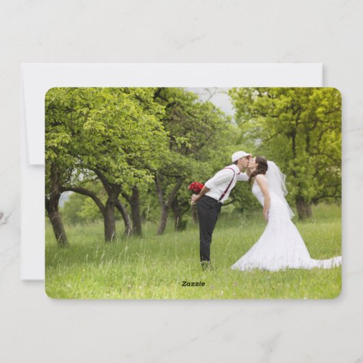 Eerste Kerstmis als Mr en Mrs. Two Photo Card Feestdagenkaart (Achterkant)